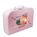 Kinderkoffer 40 cm rosa mit Fuchs und Wunschname