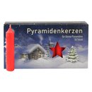 Pyramidenkerzen klein, rot ca. 14 x 74 mm 50 Stück/Pack