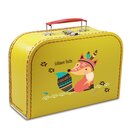 Kinderkoffer 45 cm gelb mit Fuchs