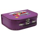 Kinderkoffer 20 cm violett mit Feuerwehr, Feuerwehrmann und Sonne