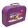Kinderkoffer 20 cm violett mit Feuerwehr, Feuerwehrmann und Sonne
