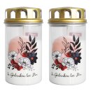 Ebersbacher Ewiglichter mit Golddeckel, Blumenbouquet...