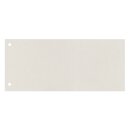 Q-Connect Trennstreifen - 190 g/qm Karton, grau, 100...