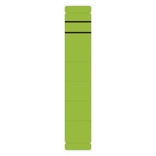 Ordner Rückenschilder - schmal/lang, 10 Stück, grün