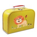Kinderkoffer 30 cm gelb mit Löwe