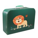 Kinderkoffer 45 cm dunkelgrün mit Löwe