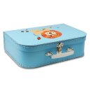 Kinderkoffer 40 cm blau mit Löwe