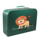 Kinderkoffer 30 cm dunkelgrün mit Löwe und...