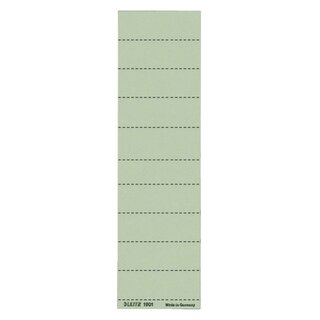 Leitz 1901 Blanko-Schildchen - Karton, 100 Stück, grün