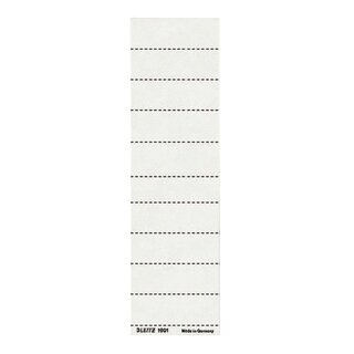 Leitz 1901 Blanko-Schildchen - Karton, 100 Stück, weiß