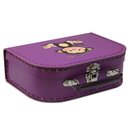Kinderkoffer 16 cm violett mit Affe