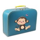 Kinderkoffer 45 cm petrol mit Affe