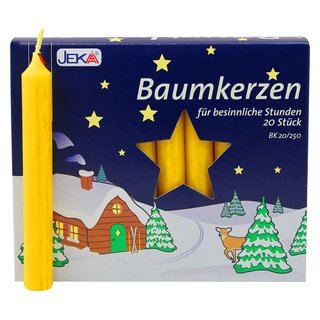 2er Pack Baumkerzen natur ca. 13 x 105 mm (2 x 20 Stück)