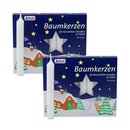 2er Pack Baumkerzen weiß ca. 13 x 105 mm (2 x 20...