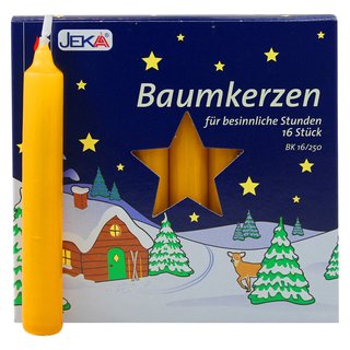 2er Pack Baumkerzen natur ca. 14 x 110 mm (2 x 16 Stück)