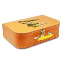 Kinderkoffer 45 cm orange mit Roboter und Wunschname