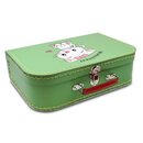 Kinderkoffer 40 cm hellgrün mit Katze und Wunschname