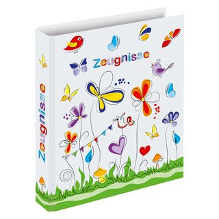 Zeugnismappe Schmetterlinge inkl. 10er Pack Prospekthüllen DIN A4