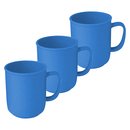 Tasse mit Henkel 3er Set Blau (3 x 300 ml)