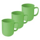 Tasse mit Henkel 3er Set Grün (3 x 300 ml)