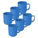 Tasse mit Henkel 6er Set Blau (6 x 300 ml)