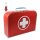 Arztkoffer rot mit weißem Kreuz 20 cm inkl. 1 Reflektorbärchen