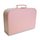 Kinderkoffer rosa/weiß kariert 30 cm inkl. 1 Reflektorbärchen