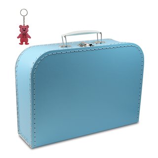 Kinderkoffer blau 35 cm inkl. 1 Reflektorbärchen