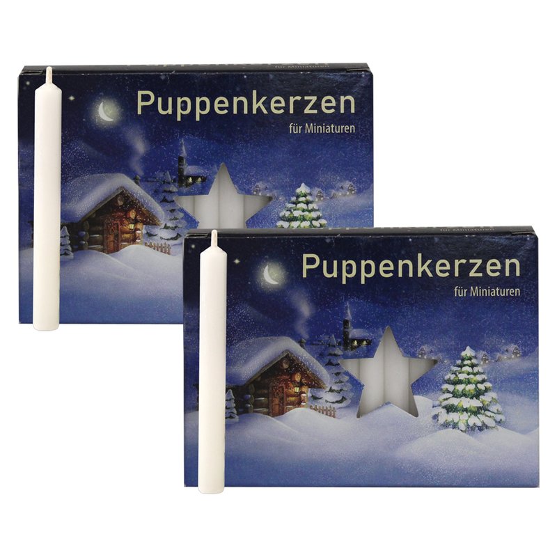 2er Set Mini-Kerzen – 40 Stück Rot & Weiß, Je 10 X 65 Mm, Zylindrisch, Unparfümiert Für Deko & Weihnachten