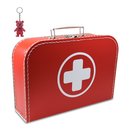 Arztkoffer rot mit weißem Kreuz 45 cm inkl. 1...