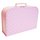 Kinderkoffer rosa mit weißen Punkten 30 cm inkl. 1 Reflektorbärchen