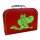 Kinderkoffer rot mit Krokodil 16 cm inkl. 1 Reflektorbärchen