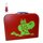Kinderkoffer rot mit Krokodil 25 cm inkl. 1 Reflektorbärchen