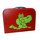 Kinderkoffer rot mit Krokodil 35 cm inkl. 1 Reflektorbärchen