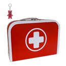 Arztkoffer (mit Borde) rot mit weißem Kreuz 25 cm...