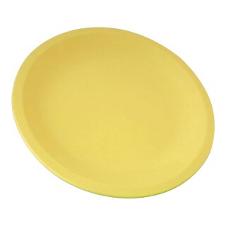 3er Set Teller flach Ø 21,5 cm pastell-gelb