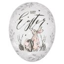 6er Set Bilderostereier Eier zum Befüllen "Happy Easter II" 15 cm
