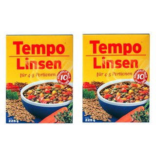 2er Pack Tempo Linsen (2 x 225 g)