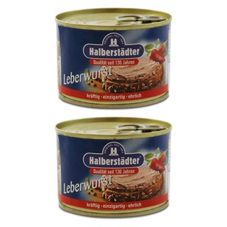 2er Pack Halberstädter Leberwurst (2 x 160 g)