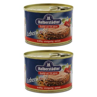 2er Pack Halberstädter Leberwurst (2 x 160 g)