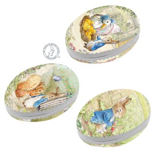 3er Set Bilderostereier Eier zum Befüllen "Beatrix Potter - Peter´s Adventures" 9 cm