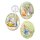 3er Set Bilderostereier Eier zum Befüllen "Beatrix Potter - Peter´s Adventures" 9 cm
