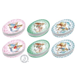 6er Set Bilderostereier Eier zum Befüllen "Peter Rabbit & Friends" 15 cm