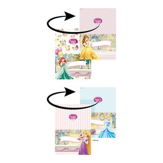 Tischkärtchen für den Schulanfang zum Basteln Disney`s Princess 6 Stück