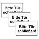 Türhinweisschild "Bitte Tür schließen!" 3er Pack Folie selbstklebend 300 x 200 mm