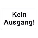 Türhinweisschild "Kein Ausgang!" 3er Pack Folie selbstklebend 250 x 150 mm