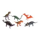 Spielzeugtiere Dinosaurier groß, Kunststoff 6 Stück pro...