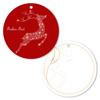 25er Pack Geschenkanhänger Weihnachten Frohes Fest...