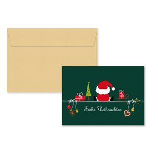 5er Pack Klappkarten mit Umschlag Weihnachtskarte...