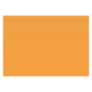 2er Pack Karteikarten DIN A7 quer liniert 2 x 100 Stück orange